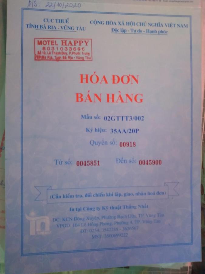 Motel Happy Ba Ria Esterno foto